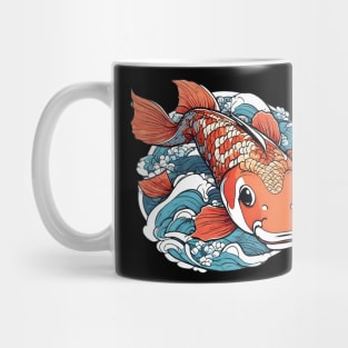 Japanese Koi Fish Design Asian Aesthetic Lover Carp Mug